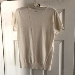 White Short Sleeve Sweater